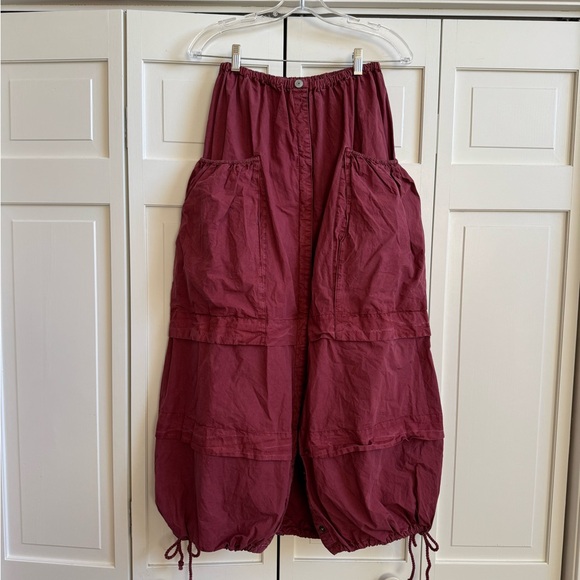 NWT - Free People Eloise Maxi Skirt in BURGUNDY - Picture 4 of 16